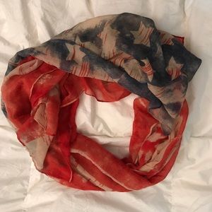American flag vintage scarf beach cover up sarong